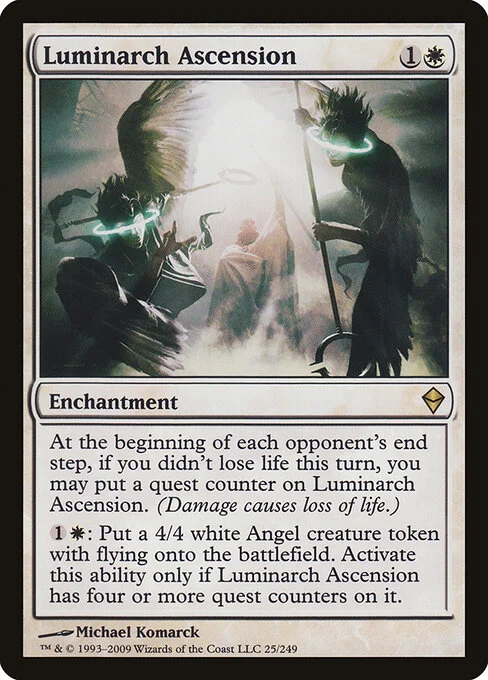 Luminarch Ascension, carta Magic di tipo Enchantment illustrata da Michael Komarck