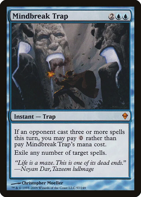 Mindbreak Trap, carta Magic di tipo Instant — Trap illustrata da Christopher Moeller