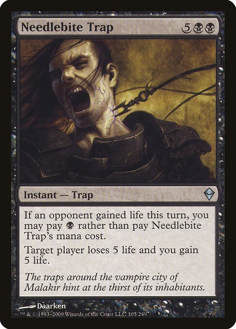 Needlebite Trap, carta Magic di tipo Instant — Trap illustrata da Daarken