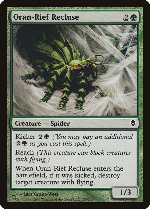 Oran-Rief Recluse, carta Magic di tipo Creature — Spider illustrata da Lars Grant-West