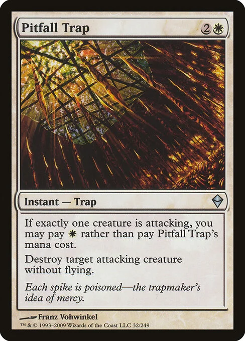 Pitfall Trap, carta Magic di tipo Instant — Trap illustrata da Franz Vohwinkel