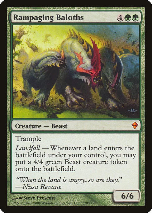 Rampaging Baloths, carta Magic di tipo Creature — Beast illustrata da Steve Prescott