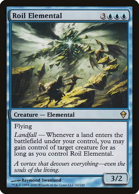Roil Elemental, carta Magic di tipo Creature — Elemental illustrata da Raymond Swanland