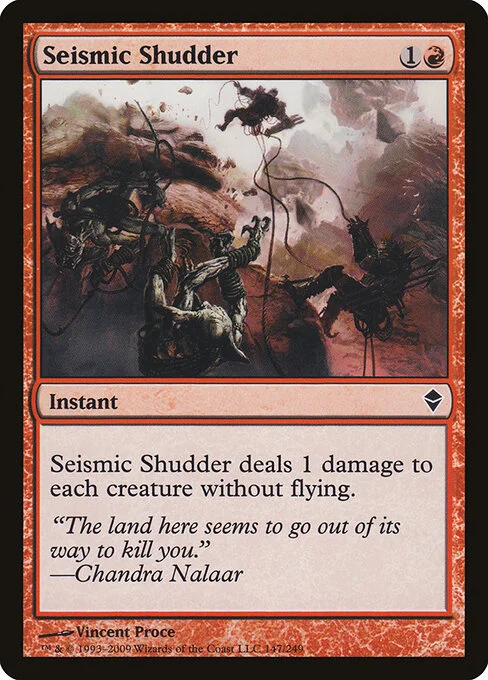 Seismic Shudder, carta Magic di tipo Instant illustrata da Vincent Proce