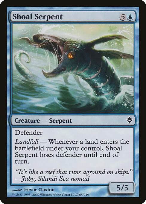 Shoal Serpent, carta Magic di tipo Creature — Serpent illustrata da Trevor Claxton