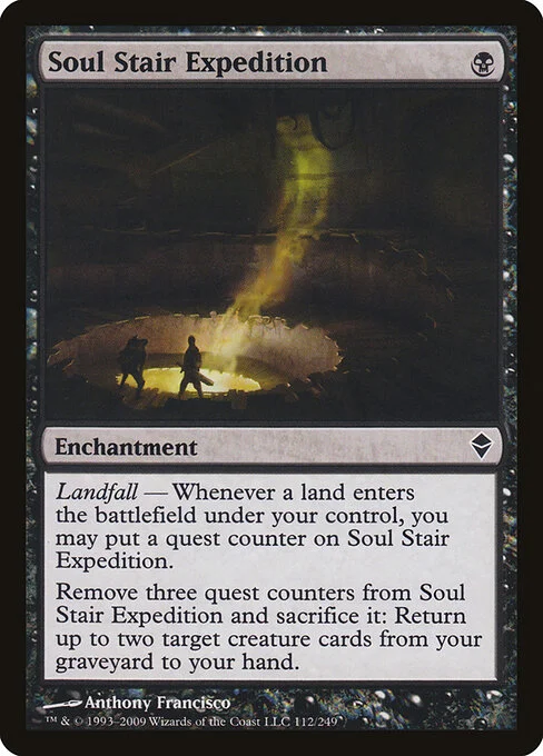 Soul Stair Expedition, carta Magic di tipo Enchantment illustrata da Anthony Francisco