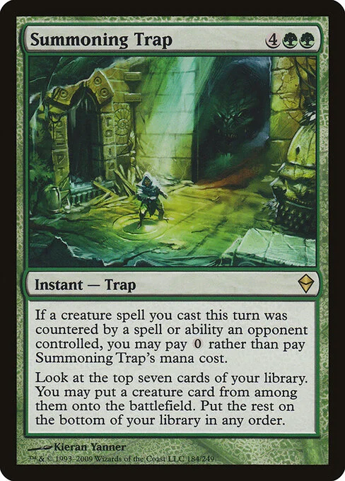 Summoning Trap, carta Magic di tipo Instant — Trap illustrata da Kieran Yanner