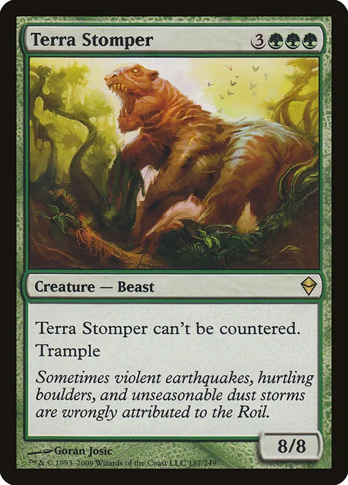 Terra Stomper, carta Magic di tipo Creature — Beast illustrata da Goran Josic