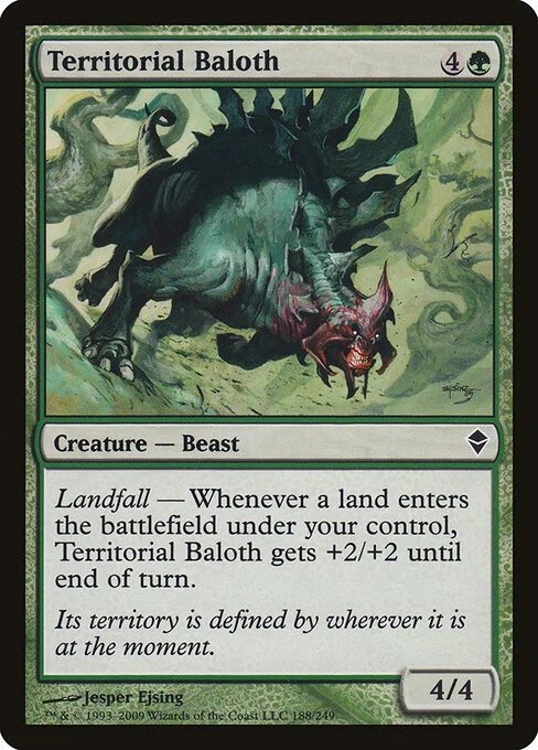 Territorial Baloth, carta Magic di tipo Creature — Beast illustrata da Jesper Ejsing
