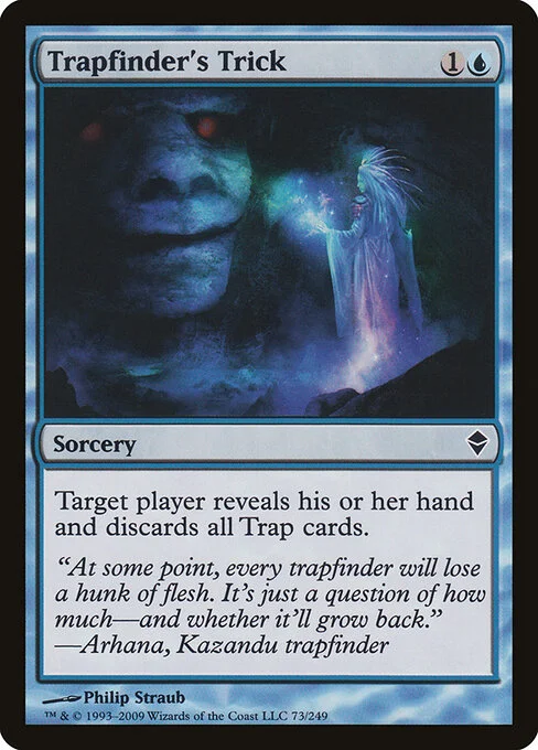Trapfinder's Trick, carta Magic di tipo Sorcery illustrata da Philip Straub