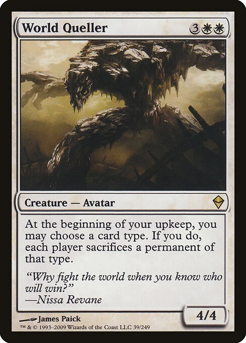 World Queller, carta Magic di tipo Creature — Avatar illustrata da James Paick