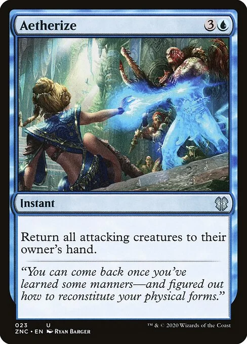 Aetherize, carta Magic di tipo Instant illustrata da Ryan Barger