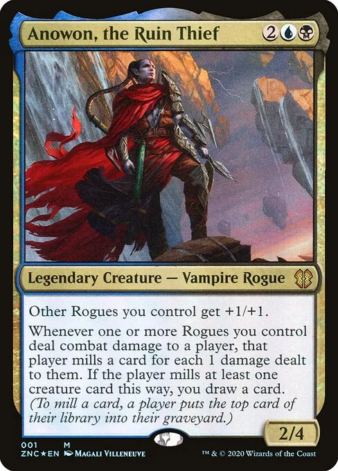 Anowon, the Ruin Thief, carta Magic di tipo Legendary Creature — Vampire Rogue illustrata da Magali Villeneuve