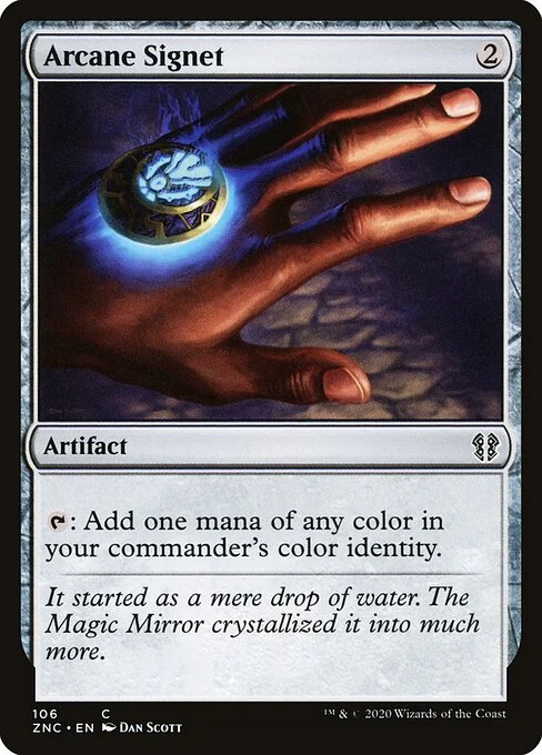 Arcane Signet, carta Magic di tipo Artifact illustrata da Dan Murayama Scott