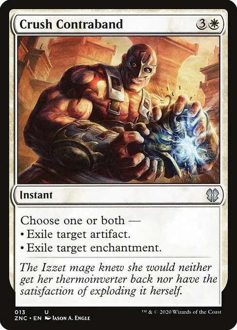 Crush Contraband, carta Magic di tipo Instant illustrata da Jason A. Engle