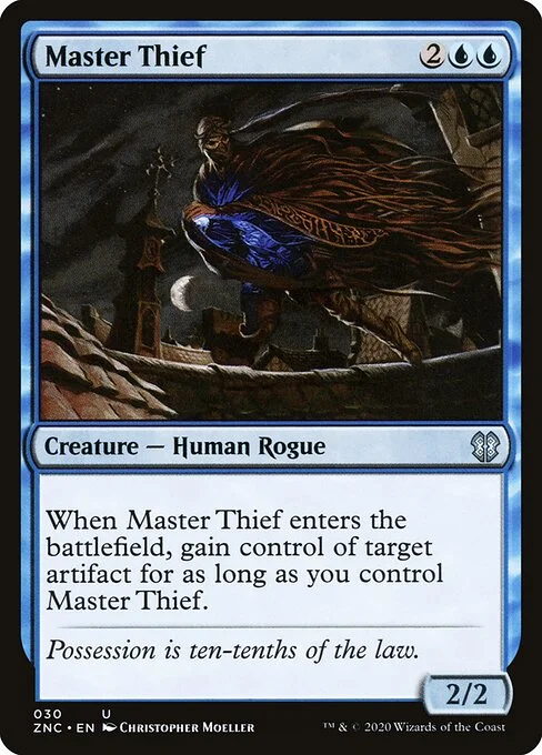 Master Thief, carta Magic di tipo Creature — Human Rogue illustrata da Christopher Moeller