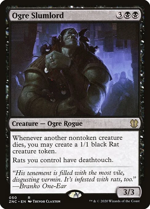 Ogre Slumlord, carta Magic di tipo Creature — Ogre Rogue illustrata da Trevor Claxton