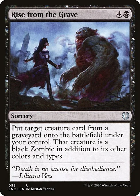 Rise from the Grave, carta Magic di tipo Sorcery illustrata da Kieran Yanner