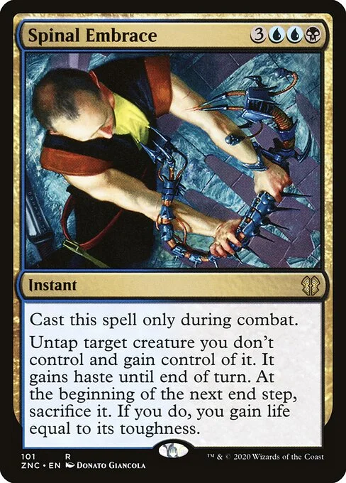 Spinal Embrace, carta Magic di tipo Instant illustrata da Donato Giancola