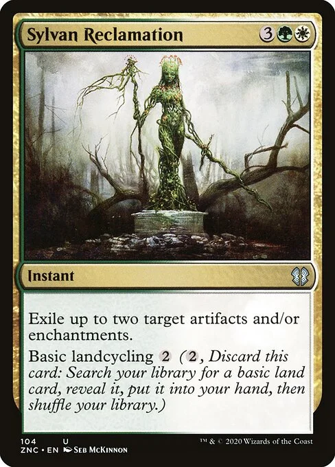 Sylvan Reclamation, carta Magic di tipo Instant illustrata da Seb McKinnon