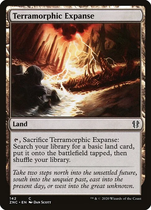Terramorphic Expanse, carta Magic di tipo Land illustrata da Dan Murayama Scott