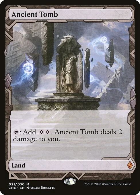 Ancient Tomb, carta Magic di tipo Land illustrata da Adam Paquette