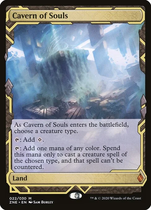 Cavern of Souls, carta Magic di tipo Land illustrata da Sam Burley