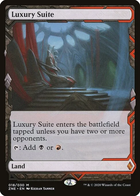 Luxury Suite, carta Magic di tipo Land illustrata da Kieran Yanner