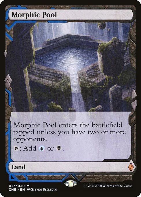 Morphic Pool, carta Magic di tipo Land illustrata da Steven Belledin