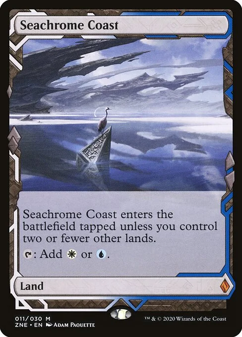 Seachrome Coast, carta Magic di tipo Land illustrata da Adam Paquette