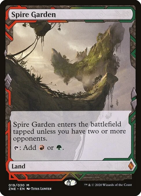 Spire Garden, carta Magic di tipo Land illustrata da Titus Lunter