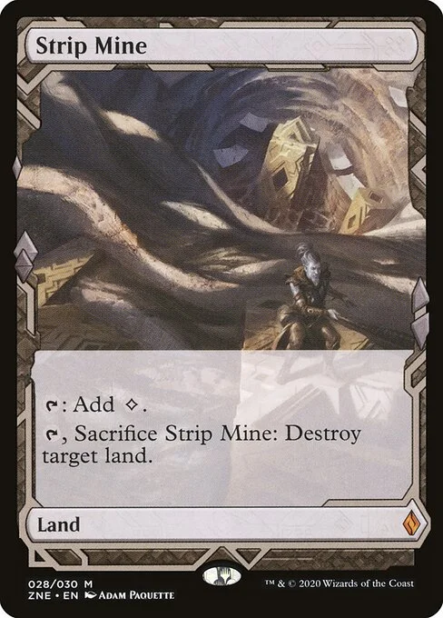 Strip Mine, carta Magic di tipo Land illustrata da Adam Paquette