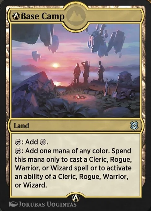 A-Base Camp, carta Magic di tipo Land illustrata da Jokubas Uogintas