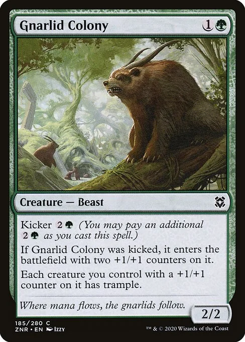 Gnarlid Colony, carta Magic di tipo Creature — Beast illustrata da Izzy