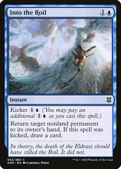 Into the Roil, carta Magic di tipo Instant illustrata da Campbell White