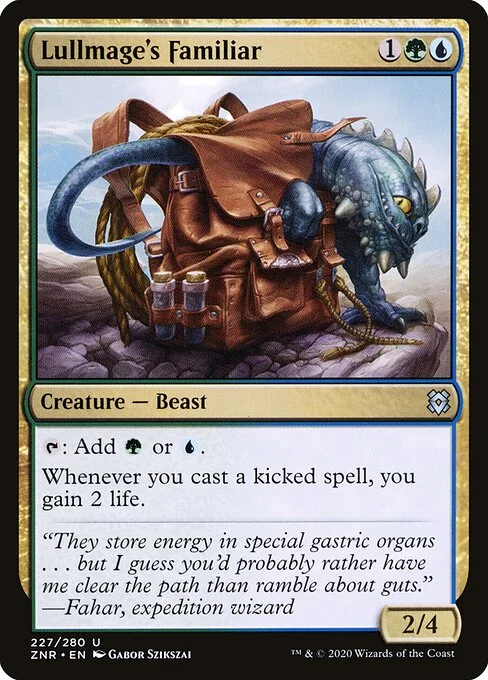 Lullmage's Familiar, carta Magic di tipo Creature — Beast illustrata da Gabor Szikszai
