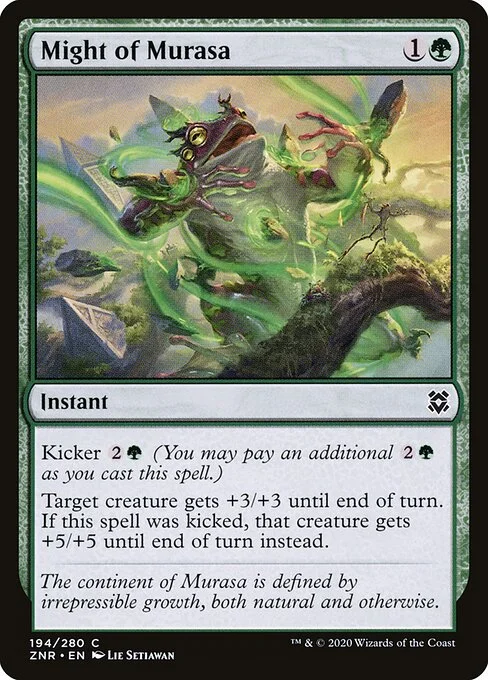 Might of Murasa, carta Magic di tipo Instant illustrata da Lie Setiawan