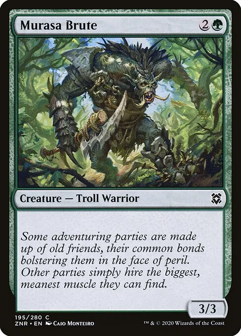 Murasa Brute, carta Magic di tipo Creature — Troll Warrior illustrata da Caio Monteiro