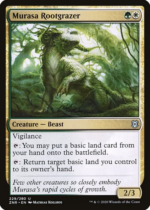 Murasa Rootgrazer, carta Magic di tipo Creature — Beast illustrata da Mathias Kollros