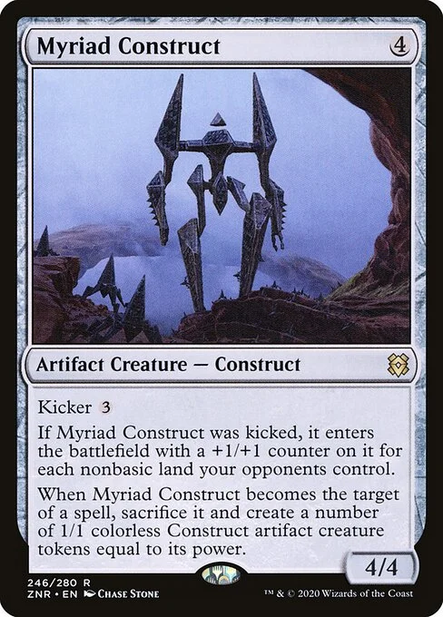 Myriad Construct, carta Magic di tipo Artifact Creature — Construct illustrata da Chase Stone