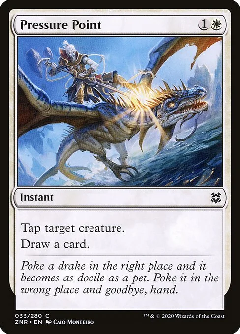 Pressure Point, carta Magic di tipo Instant illustrata da Caio Monteiro