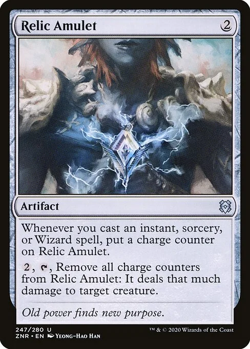 Relic Amulet, carta Magic di tipo Artifact illustrata da Yeong-Hao Han