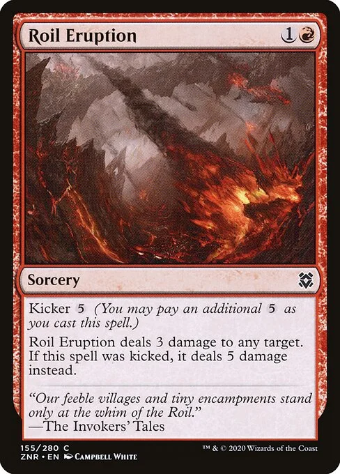 Roil Eruption, carta Magic di tipo Sorcery illustrata da Campbell White