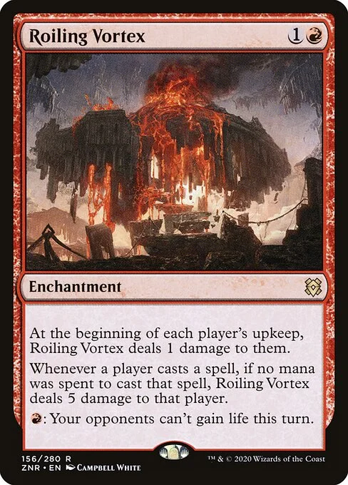 Roiling Vortex, carta Magic di tipo Enchantment illustrata da Campbell White