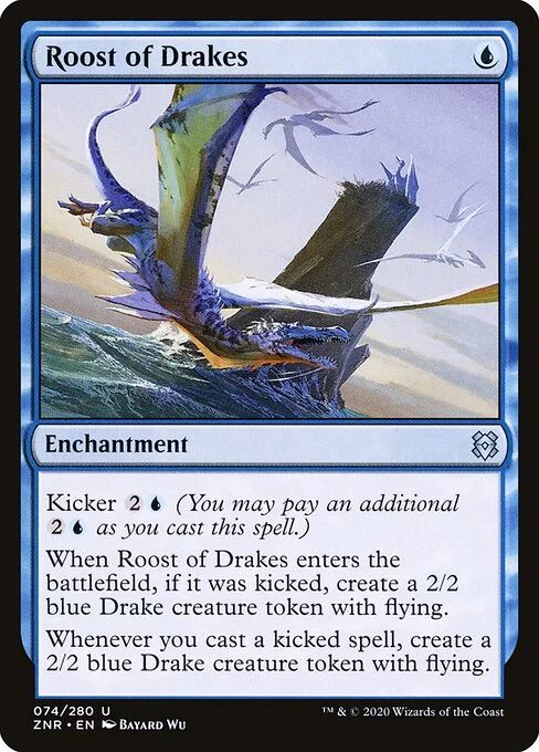 Roost of Drakes, carta Magic di tipo Enchantment illustrata da Bayard Wu