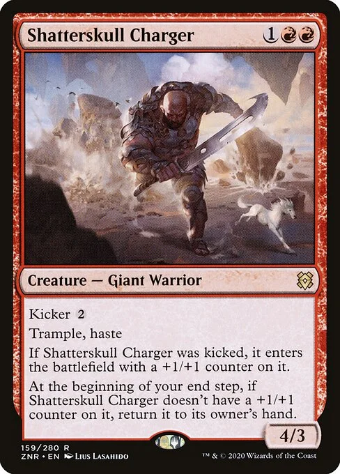 Shatterskull Charger, carta Magic di tipo Creature — Giant Warrior illustrata da Lius Lasahido