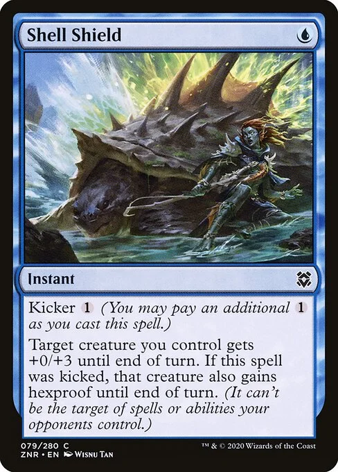 Shell Shield, carta Magic di tipo Instant illustrata da Wisnu Tan