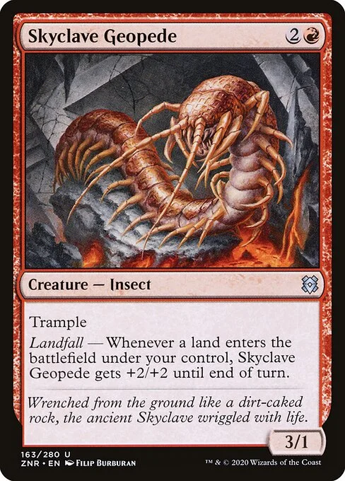 Skyclave Geopede, carta Magic di tipo Creature — Insect illustrata da Filip Burburan