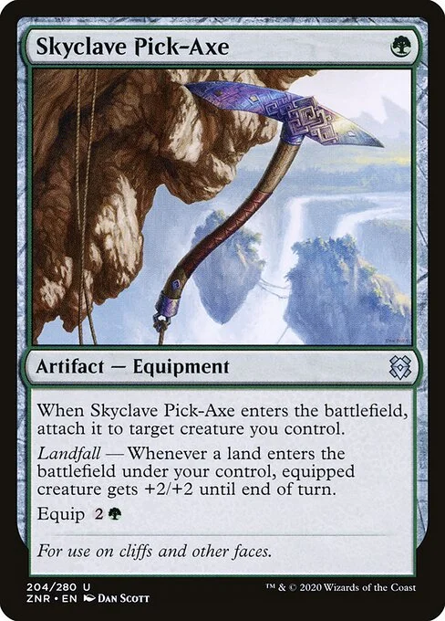 Skyclave Pick-Axe, carta Magic di tipo Artifact — Equipment illustrata da Dan Murayama Scott