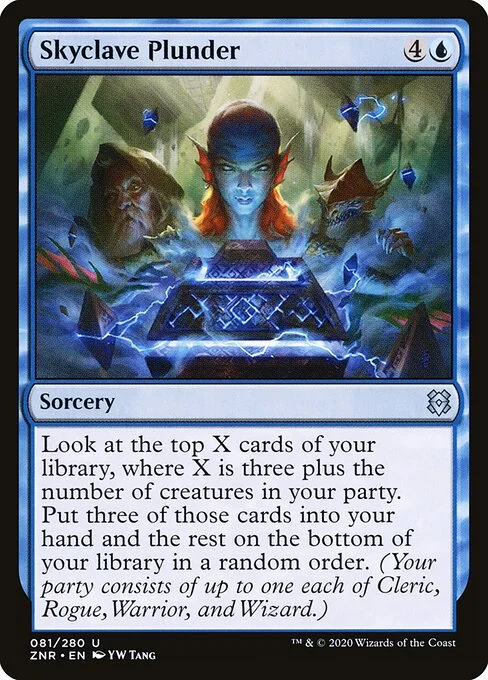 Skyclave Plunder, carta Magic di tipo Sorcery illustrata da YW Tang
